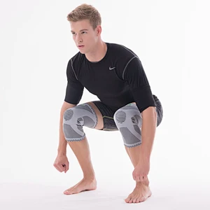 Factory direct supply Bamboo fiber Sport Knee Support Weight Lifting Knee Sleeve Brace
