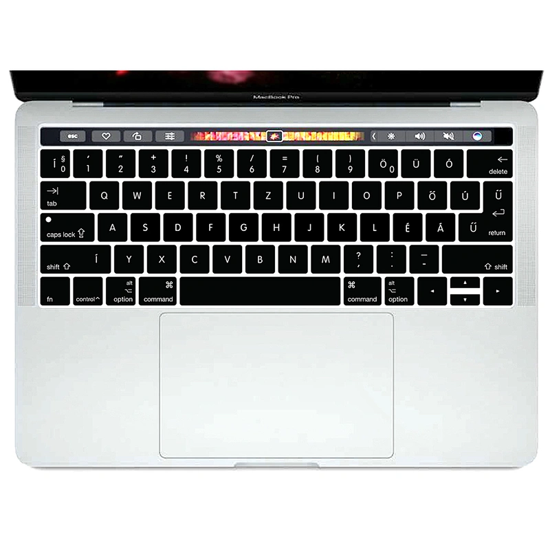 Hungarian Letter Silicone custom keyboard skin Keyboard Cover laptop skin For macbook pro 13 inch touch bar keyboard skin