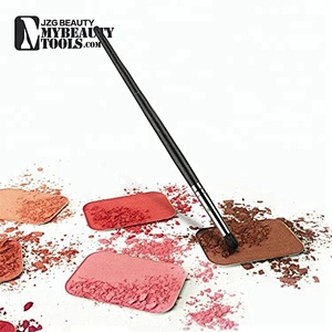 Custom logo wholesale vegan liquid glitter makeup eyeshadow palette blending brush stick pan