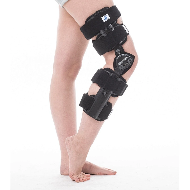 Medical Hinged adjustable knee brace Joint Fixation Adjustable Orthopedic Support