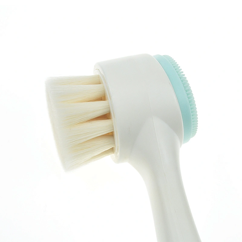 Double head makeup face cleaning tools silicone face cleanser and massager brush