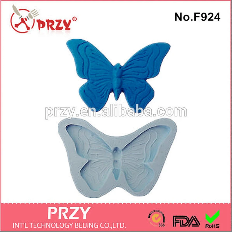 Model f924 High quality Butterfly fondant silicone cake mold factory price