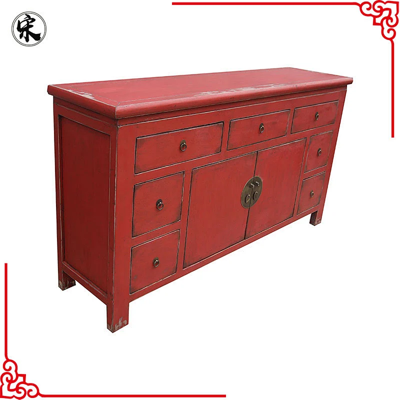 chinese lacquer antique reproduction drawer storage cabinet furniture