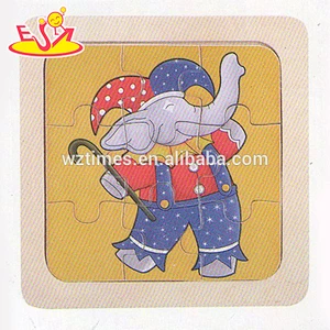 wholesale educational kids wooden puzzle clown fashion children wooden puzzle clown W14C182