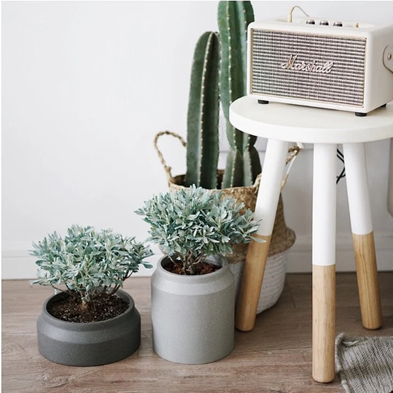 Factory Direct Support Mold Nordic Creative Cylinder Cement Flower Pot Concrete Silicone Mold