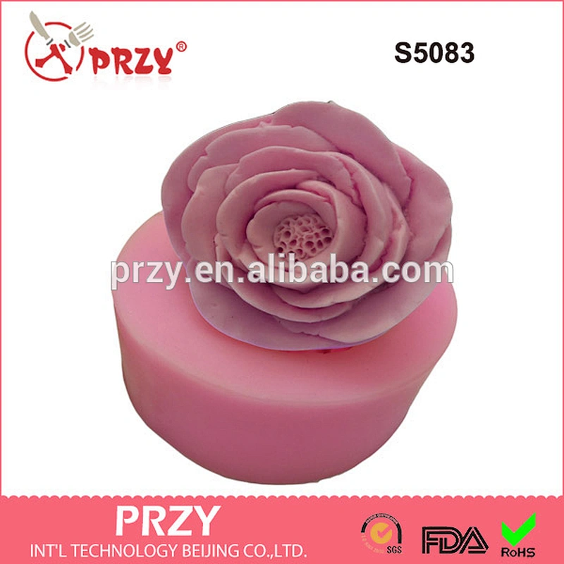 S5083 Camellia Handmade Soap Mold Liquid Sugar Mold Baking Tools