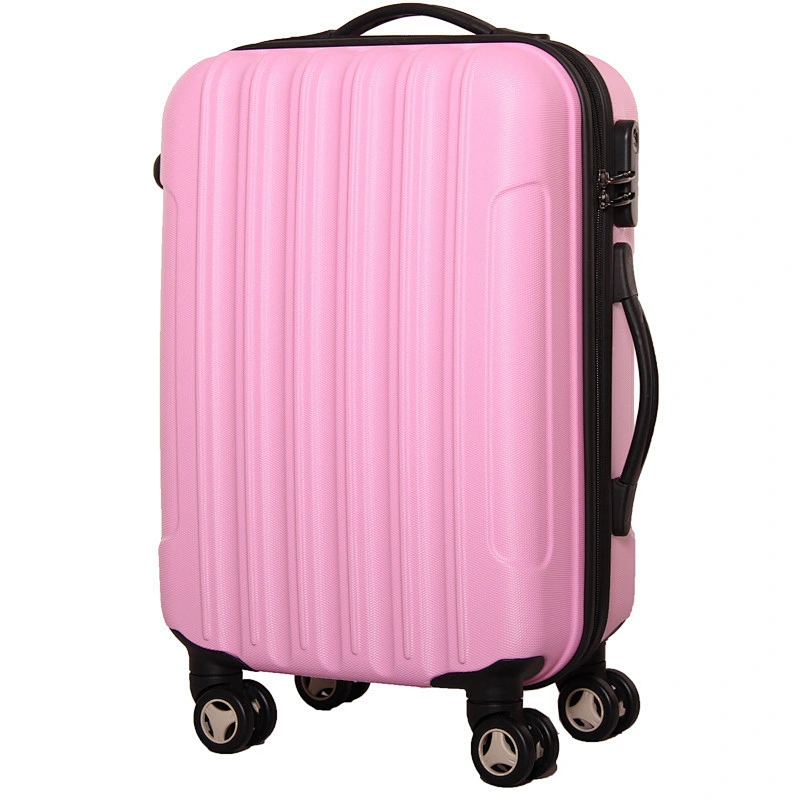 China Factory Supply Travel Luggage Customized Logo Trolley Hard Bag 24''  ABS/PC Suitcase On 4 Wheels