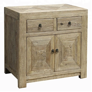 orieantal chinese antique distressed reclaimed elm wood nightstand bedroom furniture