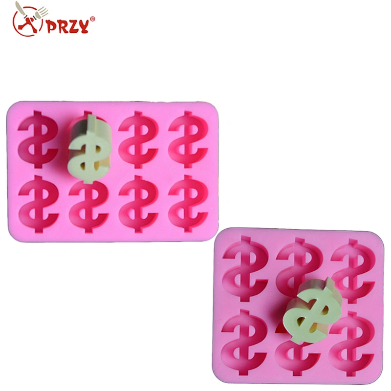 Dollar currency symbol fondant cake mold silicone chocolate soap mold
