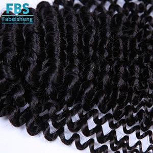 2018 FBS hot selling 100% human hair waving deep curly wholesale