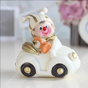Circus clown Ornaments mold Handmade Soap mould Birthday Cake gift Silicone Molds