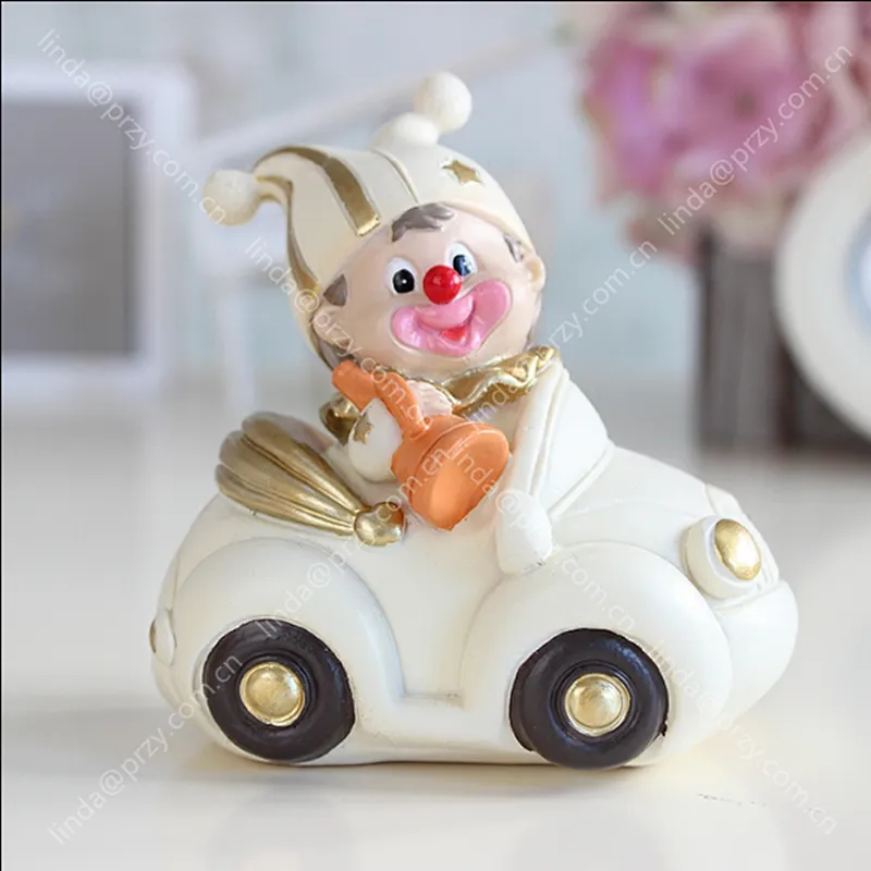 Circus clown Ornaments mold Handmade Soap mould Birthday Cake gift Silicone Molds
