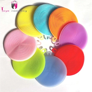 Food Grade Dish Sponge Silicone Scrubber Brush For Cleaning