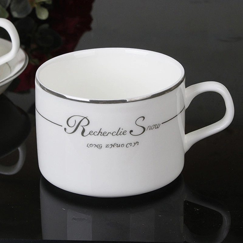 Free Sample Porcelain Coffee Mug Eco-friendly Ceramic Coffee Cup Set Gift Box Packing Door Gift for Man