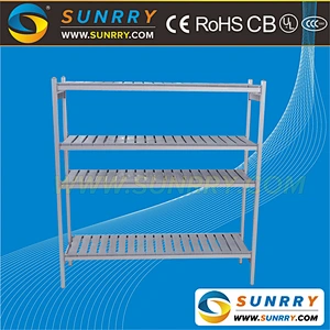 Good quality 4 layer supermarket and warehouse mobile metal shelving storage rack price