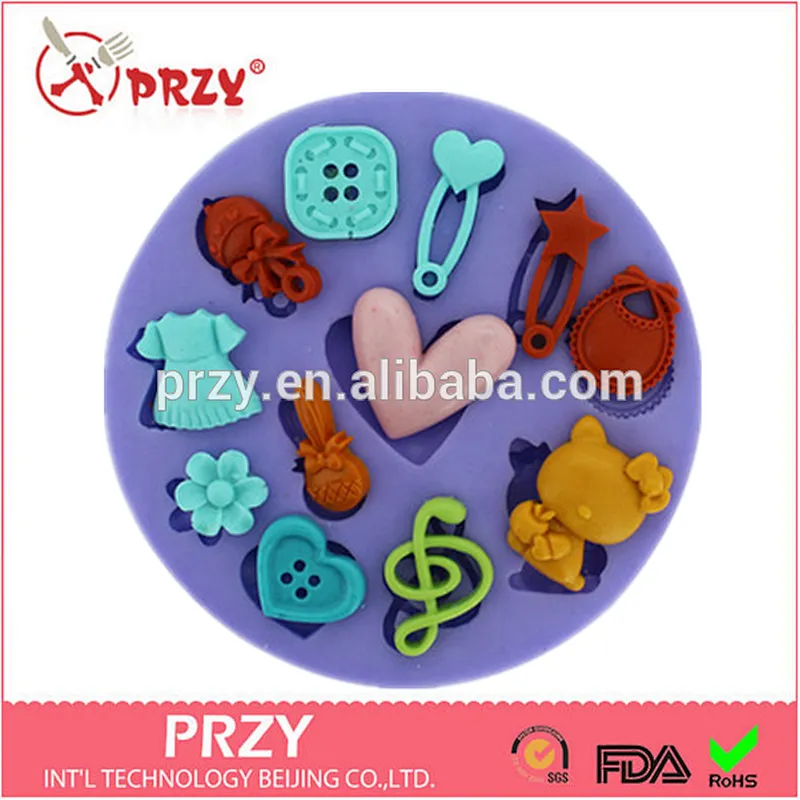 2015 hotsale baby series silicone fondant sugarcraft decorations mold