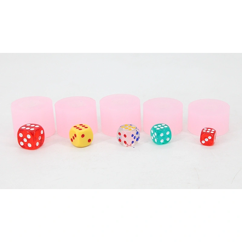 Different size dice food grade chocolate silicone mold for fondant sugar gummy pais