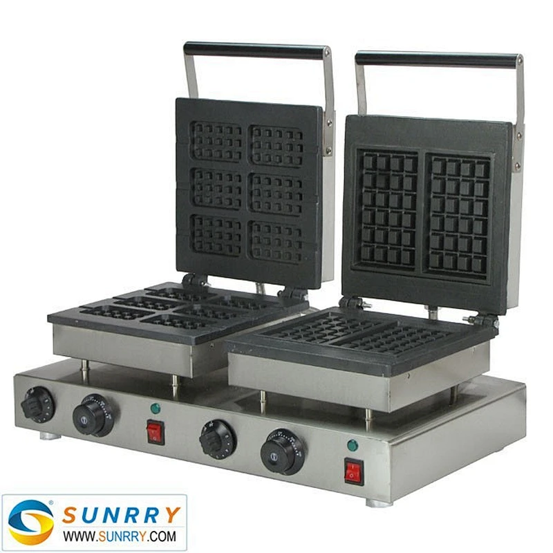 Professional rectangle shape waffle cake cone baker tool