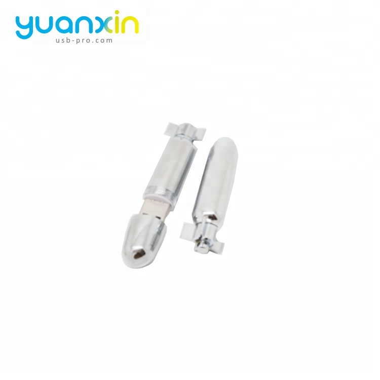 Silver Covered Metal USB Flash Drive
