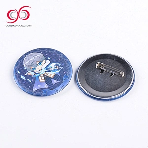 2018 New fashion customer size new design metal pin badge custom cartoon badge pin