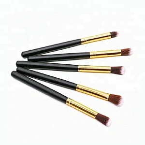 Private Label Black 10pcs Makeup Brush Set With Makeup Sponge