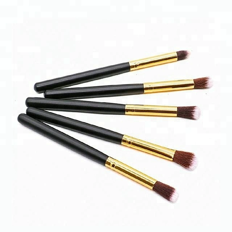 Private Label Black 10pcs Makeup Brush Set With Makeup Sponge