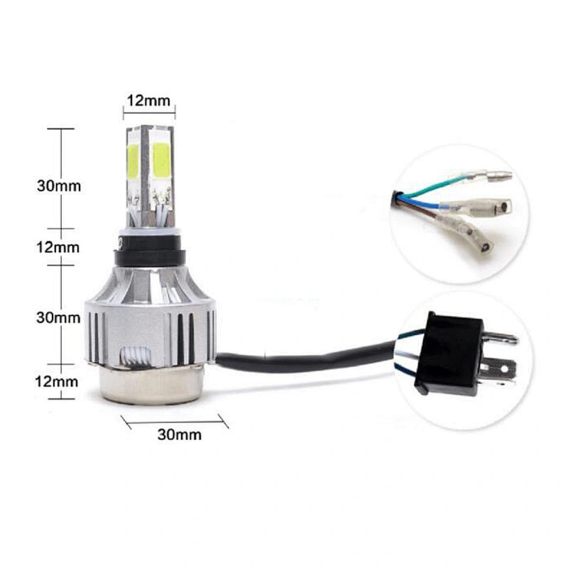 3 face auto bulb 12v motorcycle led headlight h4