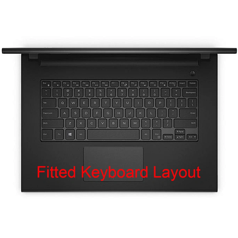 clear tpu keyboard cover laptop keyboard skin for dell skin laptop 14CR 15CR