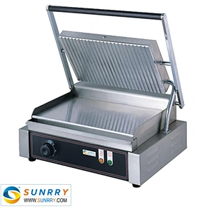High quality commercial electric pancake and panini cast iron griddle