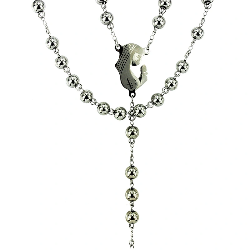 jewelry rosary necklace stainless steel chain