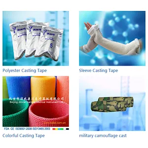 medical material orthopedic casting tape polyester