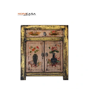 Hot sell reproduction hand painted living room cabinet