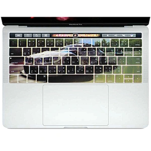 Hot Selling 2019 Amazon thai Custom Silicone Keyboard Protector for Macbook Pro 13 Inch Touch Bar Keyboard Skin