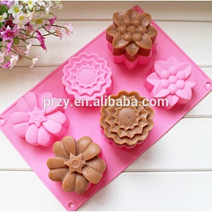 PRZY PR309 mulit shapes flower soap mold soap tray