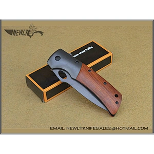 Tactical Utility Knife Wood Handle Pocket Knife