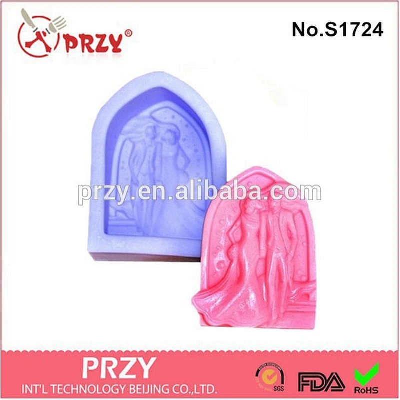 S1724 Handmade wedding soap mold