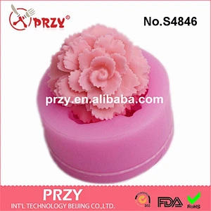 3D Silicone Flower Molds for Bakeware Soap Jelly Candy Tools