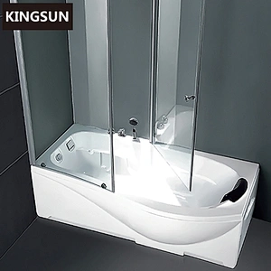 K-32 Acrylic Bath Hinge Open Folding Screen Corner Tub Shower Door