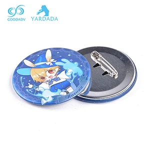 New promotional gift items button badge  button badge with metal safety pin