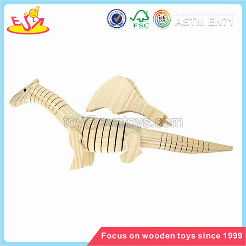 Wholesale children best choice 3d paint toy lovely shape funny play toy wooden 3d paint toy W03A023