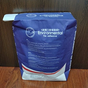 kraft paper bag with valve port for cement ceramic tile glue putty powder 25kg 40kg