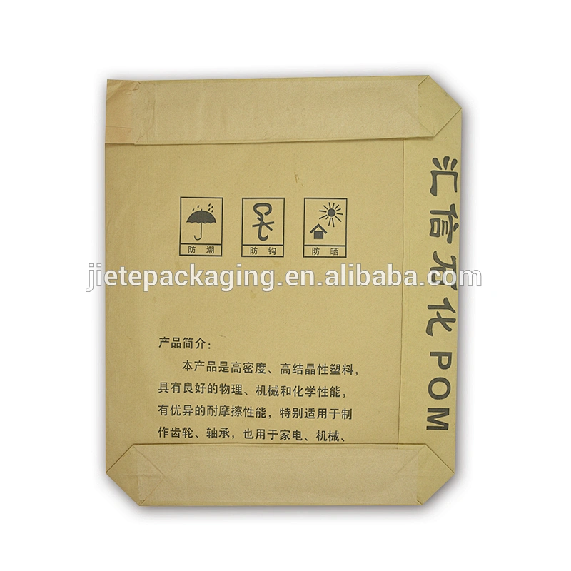 25kg 50kg cement, flour, chemical in kraft paper bag with valve port