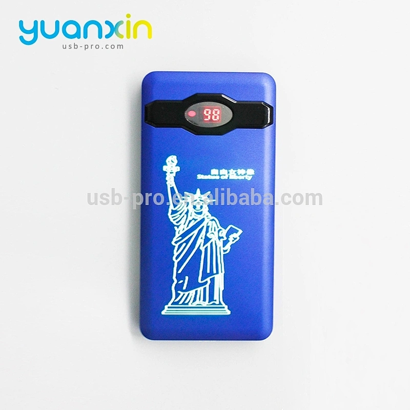 10000mAh gray gold Material Plastic Color red blue Power Bank