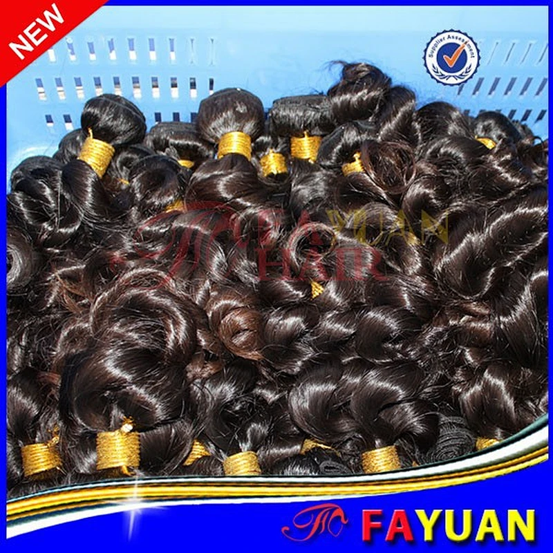 Double machine weft no tangle black or brown color natural raw Indian hair