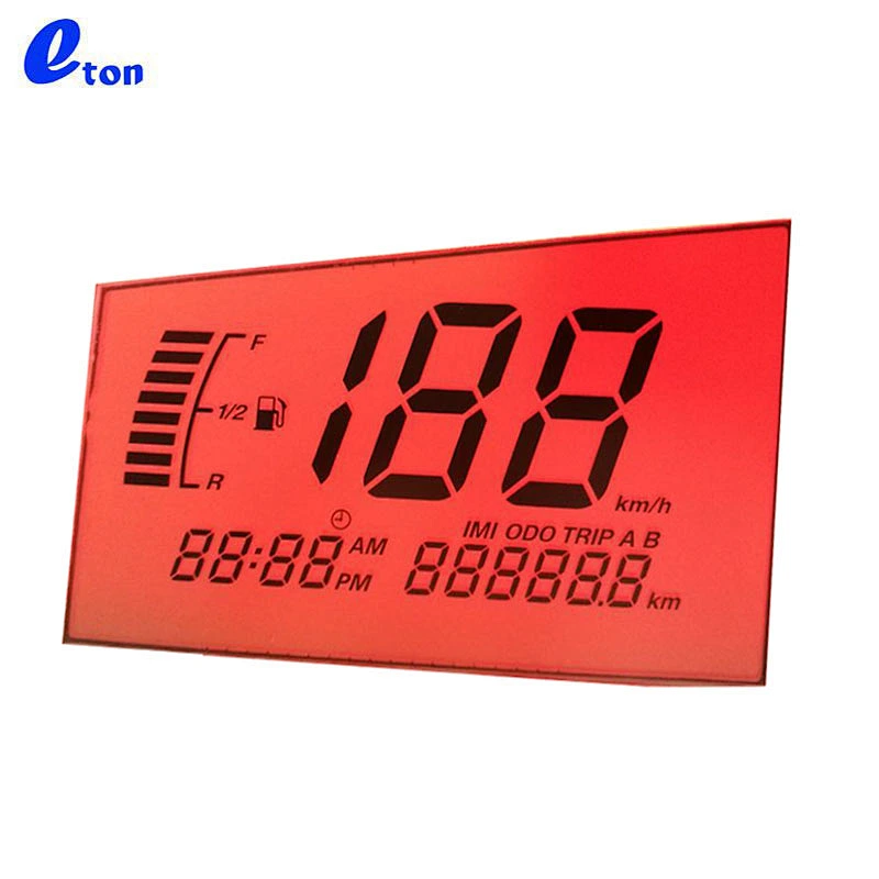 monochrome motorcycle speedometer htn lcd display