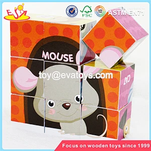 Customize IQ training 3d puzzle game/wooden jigsaw puzzle for kids W14F047