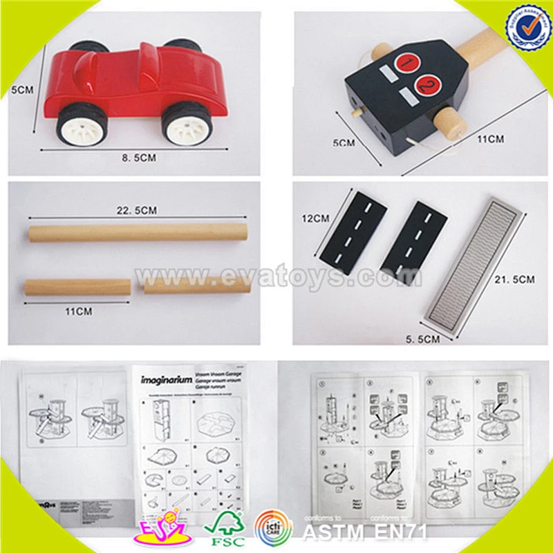 wholesale wooden car parking toy, fashion wooden car parking toy, popular wooden car parking toy W04B010