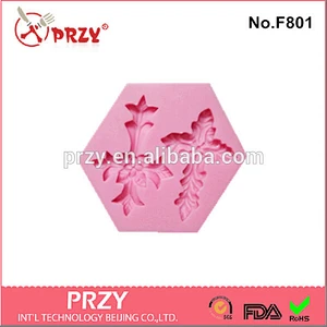 F801 cross shaped silicone fondant mold decorative baking tool