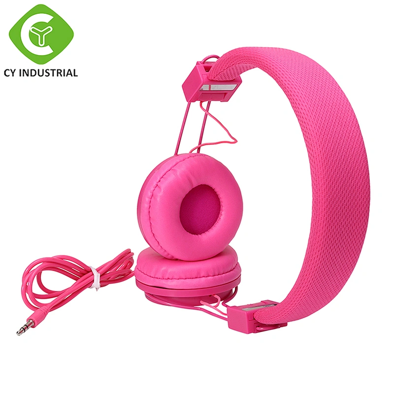 wholesale china factory 40mm speaker earphones wired noise cancelling headphone with mic