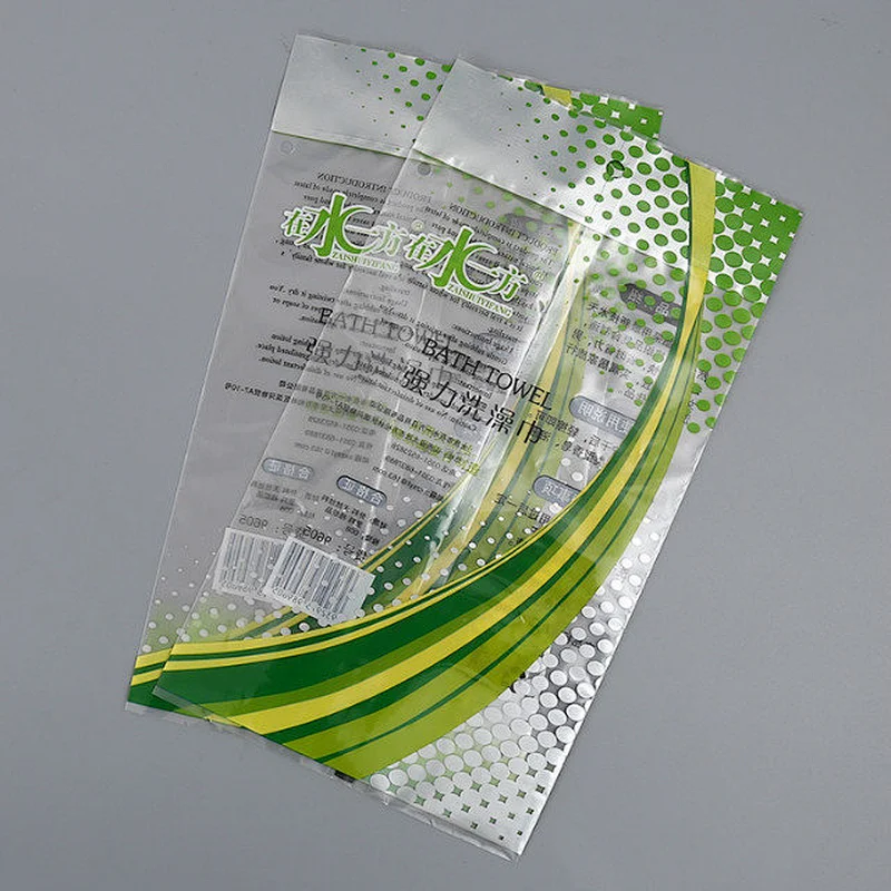 Transparent PE bag for food, bath towel packaging